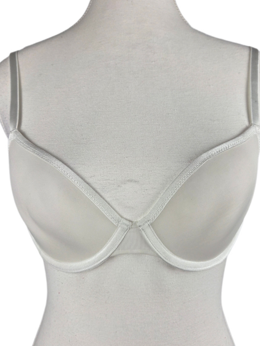 Savage X Fenty Sheer Mesh Unlined Underwire Bra White